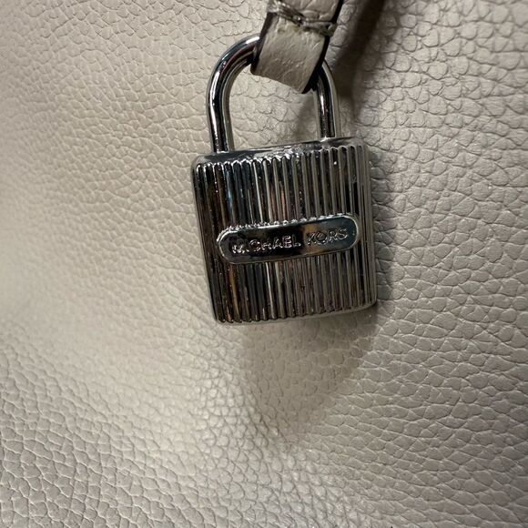 Michael Kors Leather Tote with Chain Straps - Picture 2 of 13